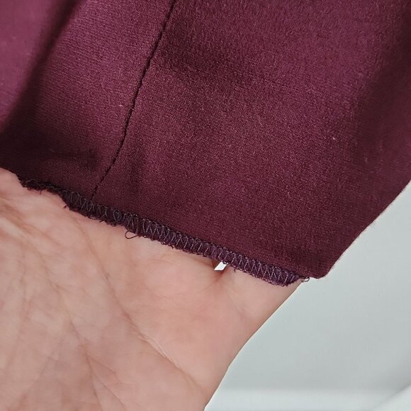 THE KOOPLES | Double layer dress burgundy red black buttons sz 40 - Picture 8 of 9